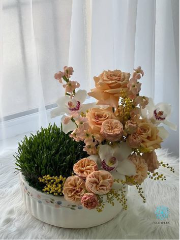 Nowruz Composition with Flowers